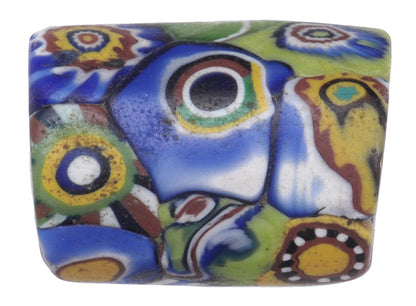 Antique Multimurrine Millefiori Venetian Mosaic Glass Trade Bead - African Trade Bead - alternate view