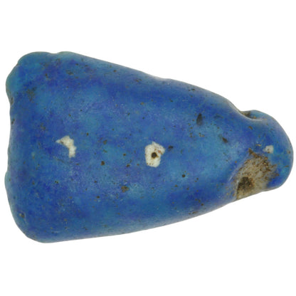 Rare Large Blue Kiffa Glass Bead - Handmade In Mauritania