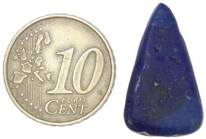 Rare Large Blue Kiffa Glass Trade Bead - Handmade In Mauritania - zoomed-in detail