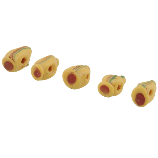 Antique Venetian Lampwork Wound Glass African Trade Beads 11-12Mm