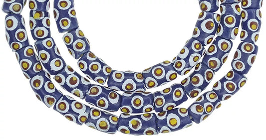 Fancy Ghana Krobo Glass Beads - African Trade Recycled Glass, 9-10Mm - alternate view
