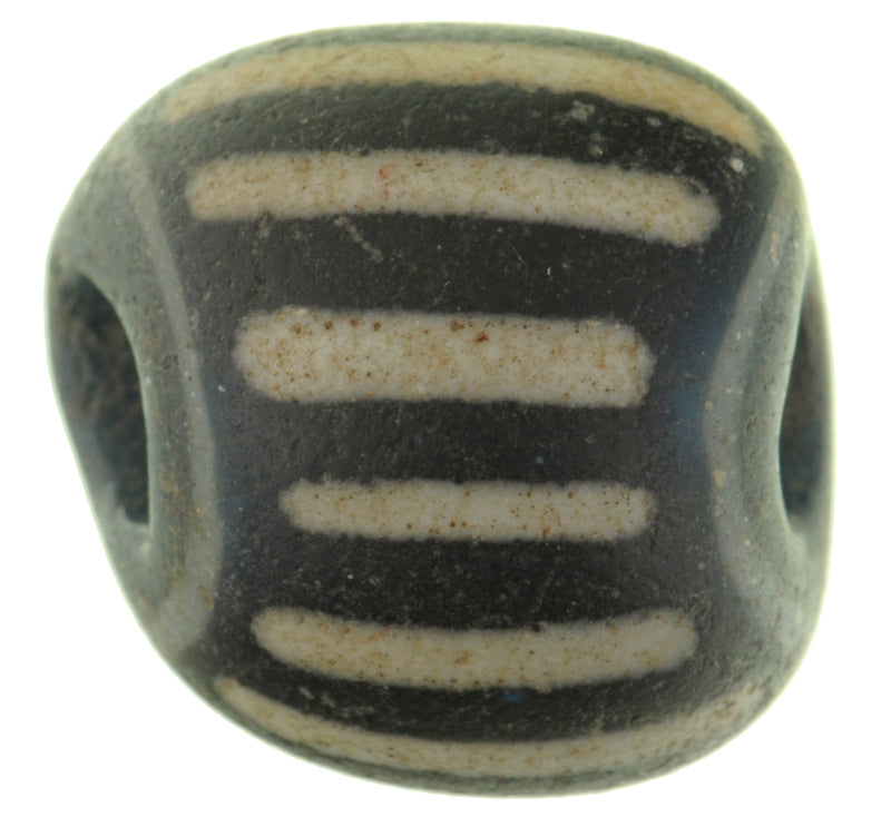 Rare Speo 3 Layer Venetian Chevron Bead | Antique Trade Glass - close-up