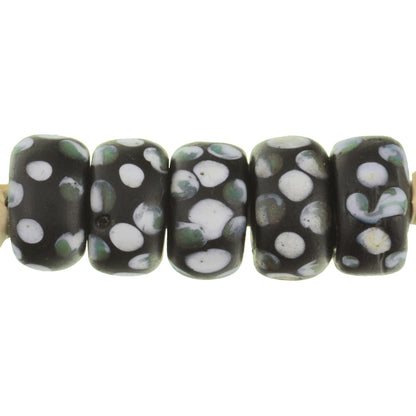Rare Antique Venetian Thousand Eyes Disk Glass Trade Beads (8-9Mm)