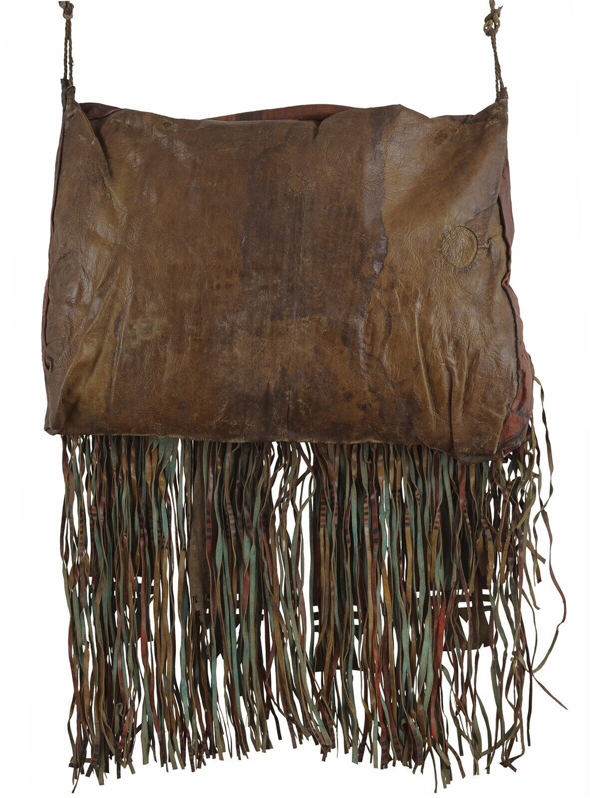 Authentic Old Tuareg Leather Bag – Sahara Tribal Nomad Artwork