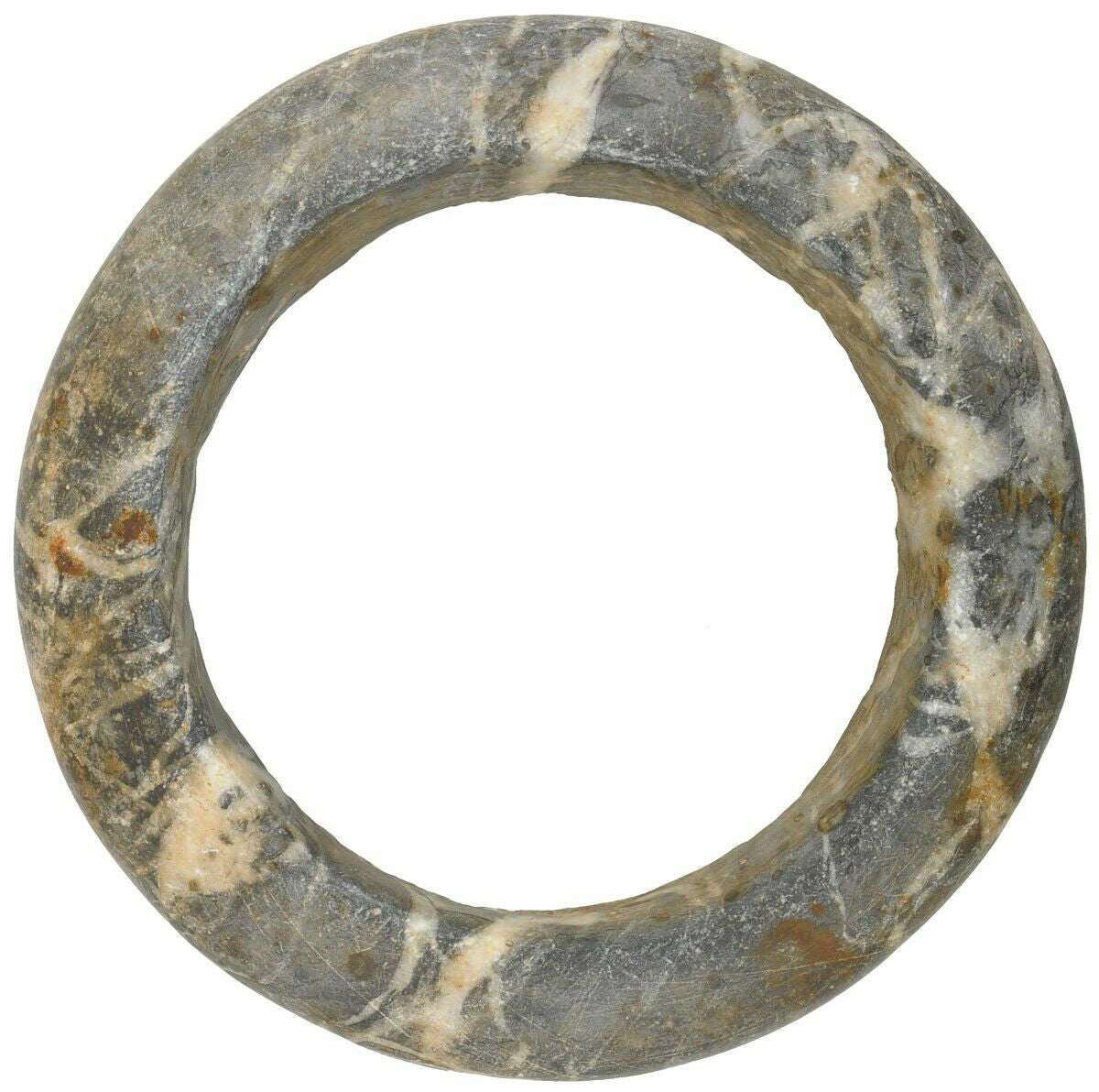 Antique Stone Granite Bracelet Armband Currency African Mali Dogon - zoomed-in detail