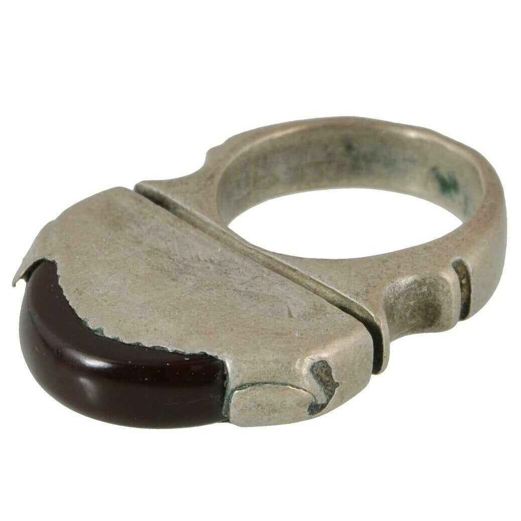 African Tuareg Ring Old Silver Ethnic Jewelry Nigeria Mali Niger West Africa