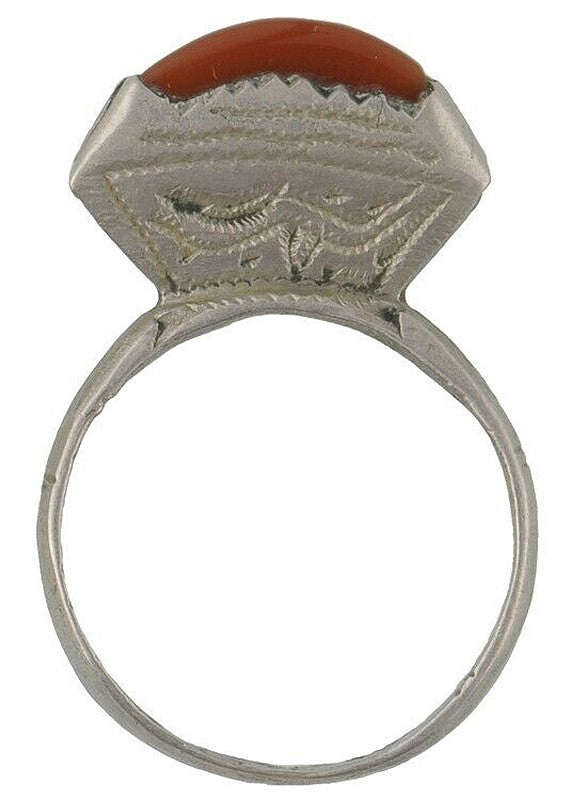 Old Ring Tuareg Silver Jewelry African Art Niger Mali Ethnic Berber - alternate view