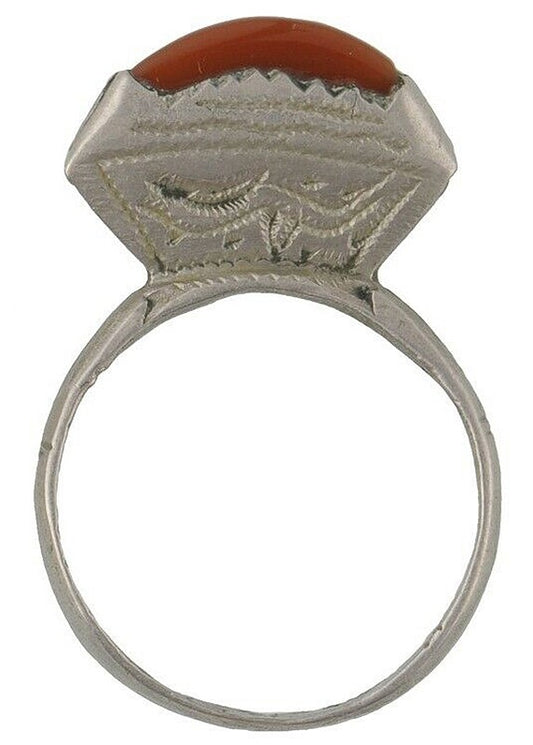 Old Ring Tuareg Silver Jewelry African Art Niger Mali Ethnic Berber - alternate view