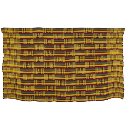 Authentic 1970s Ashanti Kente Cloth – Woman Size 70½×44″