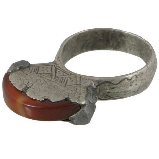 Tuareg Silver Ring - Antique Ethnic Jewelry - West Africa
