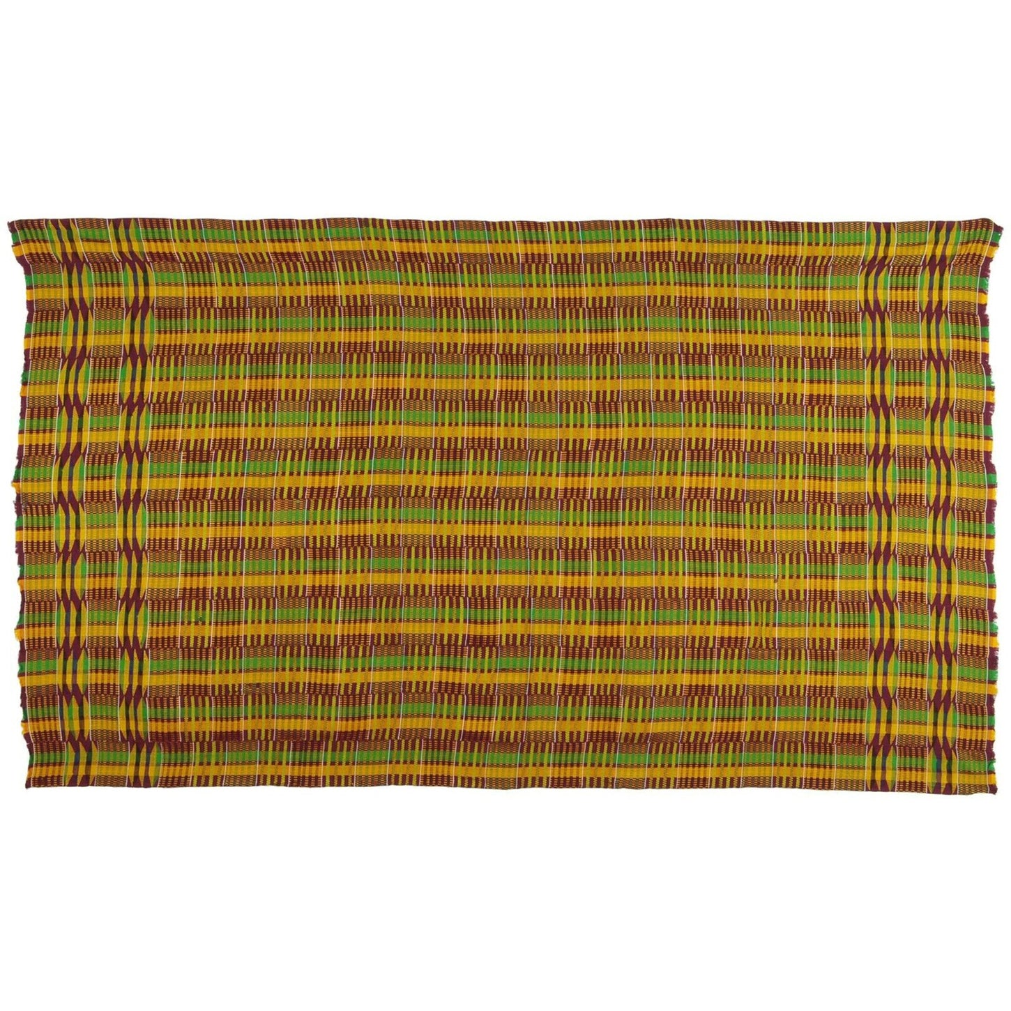Vintage Handwoven Ashanti Kente, Woman Size 75½″×43½″ – Ghana Cloth