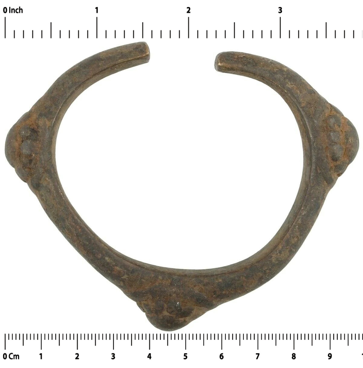 Old African Brass Bronze Bracelet Currency Fulani Ashanti Ghana Burkina Faso - product focus