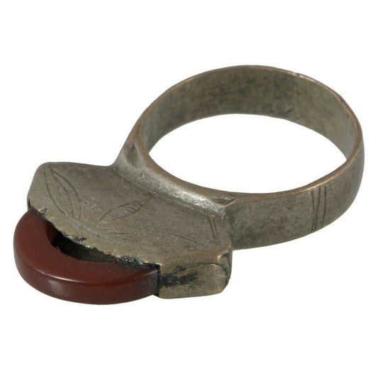 Old Tuareg Ring Silver Ethnic Jewelry African Niger Mali West Africa