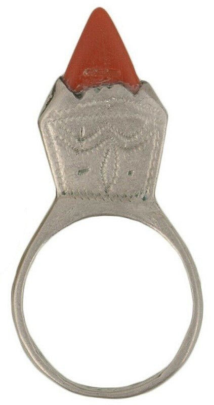 Old Tuareg Ring Silver Ethnic Jewelry African Niger Nigeria Mali West Africa - product focus