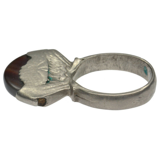 Silver Tuareg Ring Ethnic Art Old Jewelry African Niger Mali Sahara West Africa