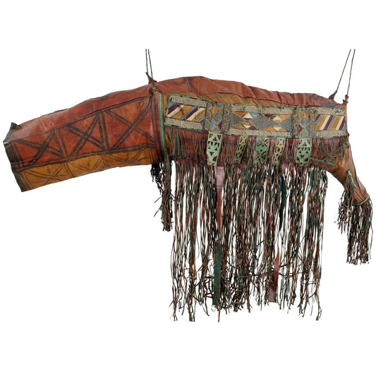 Authentic Tuareg Leather Camel Bag – Sahara Nomad Ethnic Piece