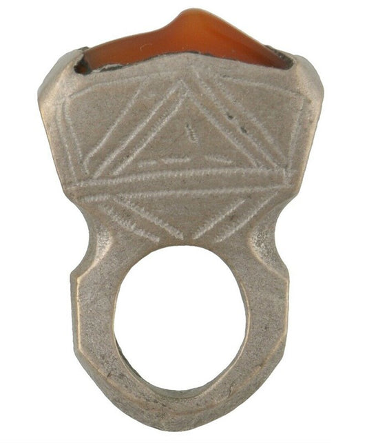 Vintage Silver Tuareg Hair Ornament Pendant Jewelry Ethnic African Niger Nigeria - alternate view