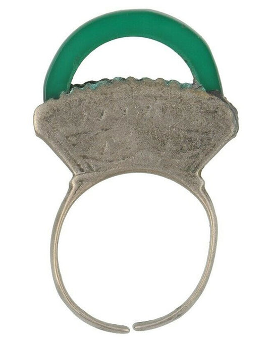 Old Tuareg Silver Ring African Niger Nigeria Mali Ethnic Jewelry - alternate view