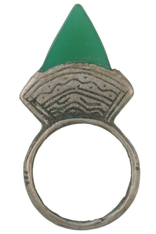 Coin Silver Tuareg Ring Ethnic Jewelry African Niger Nigeria Mali Sahara Boho - alternate view