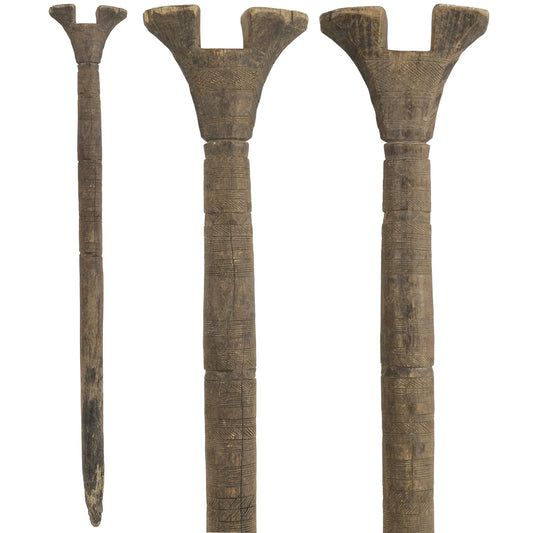 Tuareg Wooden Tent Post Pole African Authentic Old Sahara Nomad Niger Mali