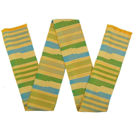 Exclusive Handwoven Ashanti Kente Scarf - Authentic Ghanaian Heritage