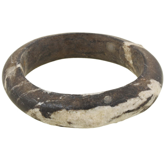 Antique West African Stone Granite Bracelet Armband Currency Mali Dogon Sahara - enhanced texture view