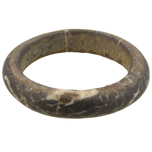 Antique West African Stone Granite Bracelet Armband Currency Mali Dogon Sahara - angled shot