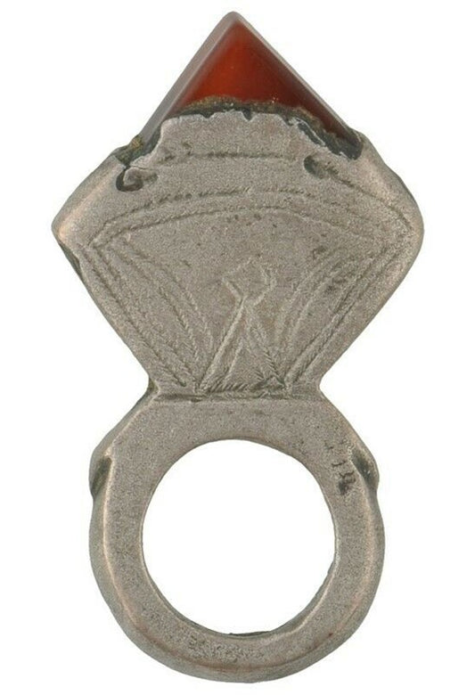 Ethnic Tuareg Hair Ornament Silver Pendant Jewelry Old African Niger Nigeria Art - alternate view