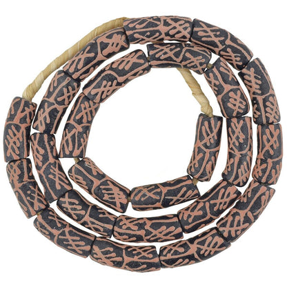 Handmade African Trade Beads: 10-11Mm Krobo Recycled Glass Beads