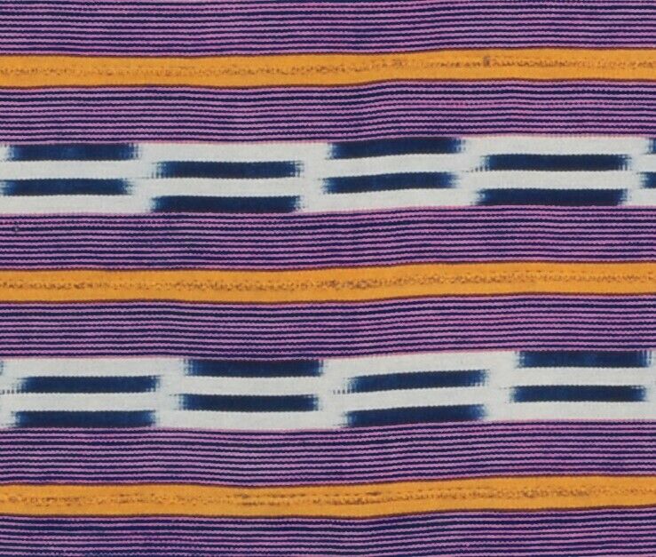 Vintage Handwoven Baule Cloth – 55½″ × 44″ – Ivory Coast 