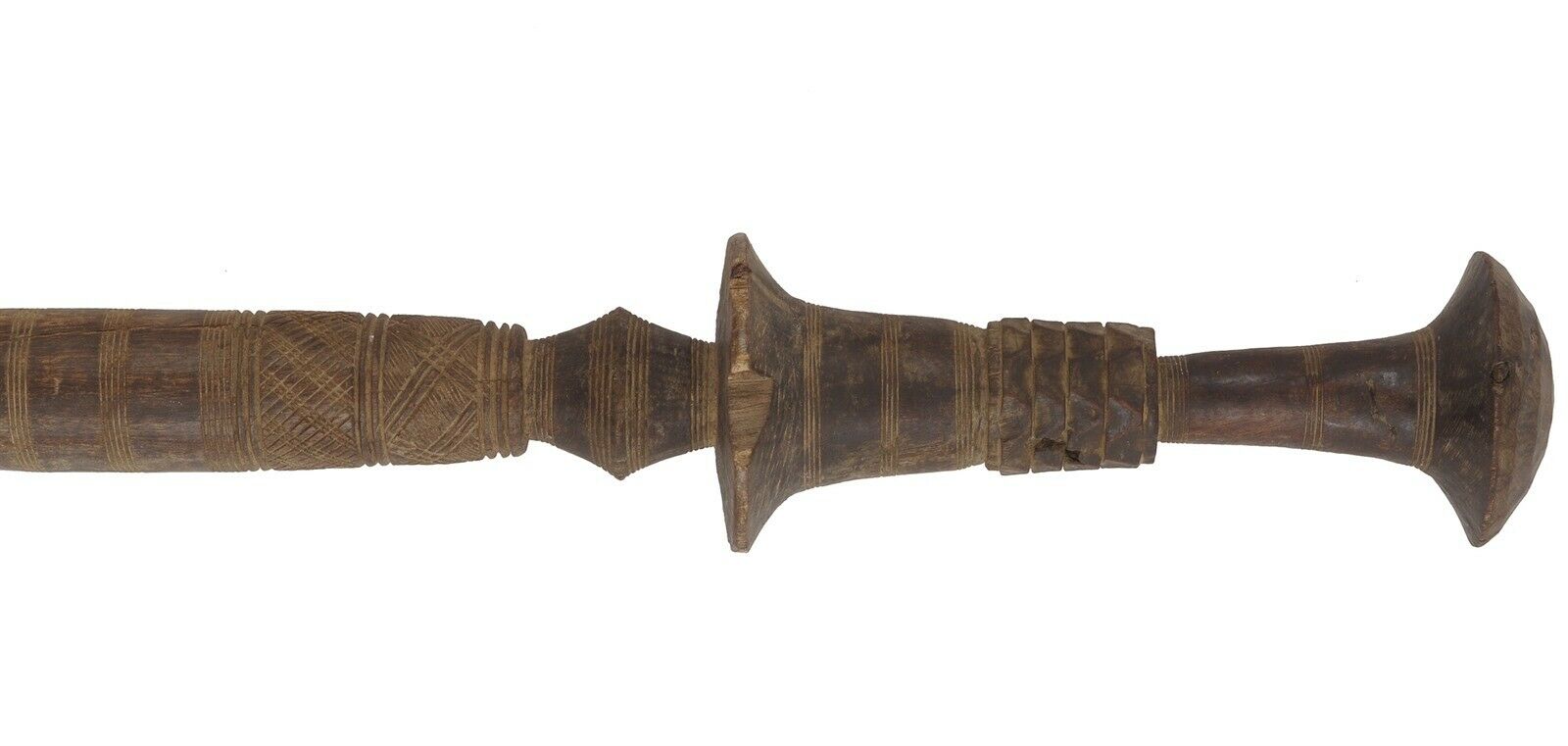 Tuareg Wood Tent Post Pole Igem Sahara Nomad Niger Mali Interior Design - zoomed-in detail