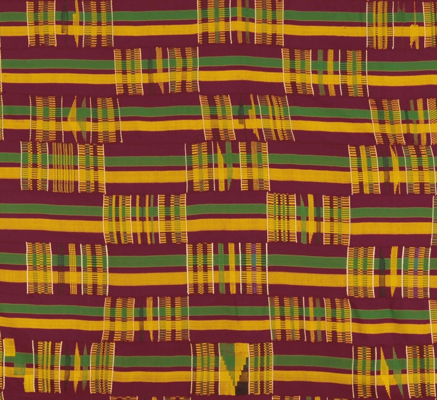Vintage Handwoven Ashanti Kente Cloth – Ghana Ashanti Kente Woman Size