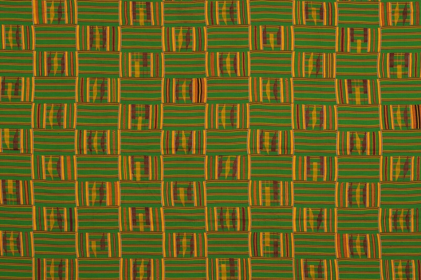 Kente African Ashanti Asante Akan Handwoven Cloth Ghana Wall Decor Art - alternate view