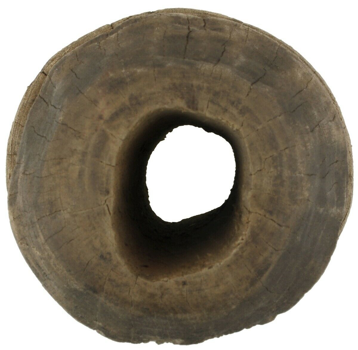 Authentic Tuareg Wooden Pulley – 7″ Vintage Well Pulley, Niger Heritage