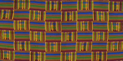 Vintage Handwoven Ashanti Kente Cloth – Woman Size 74″ × 45¼″