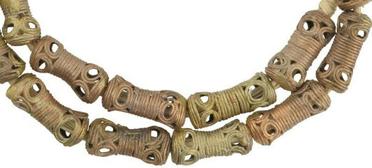 Handcrafted Ashanti Brass Beads - Traditional Ghanaian Artistry - alternate view