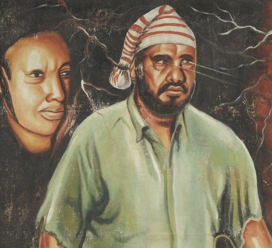 Hand-Painted Ezekudene Movie Poster | Authentic African Art - alternate view