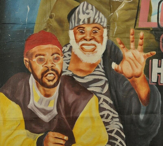 Authentic Hand-Painted Lord Of Host Movie Poster - African Art - alternate view