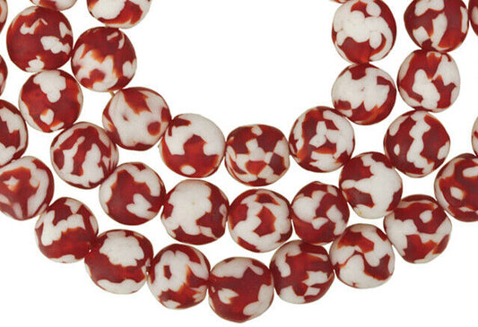 Authentic African Trade Beads - Recycled Fused Glass From Ghana - alternate view