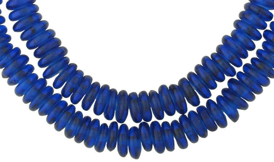Handmade Ghana Recycled Glass Beads - 11-12Mm  West Africa - alternate view