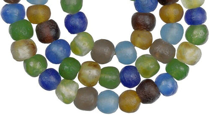 Multicolor Translucent Bottle Glass Beads - 13-14Mm, 26" Strand - alternate view