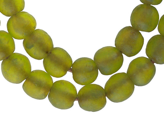 Translucent Krobo Glass Beads - 22.5" African Handmade Art - alternate view