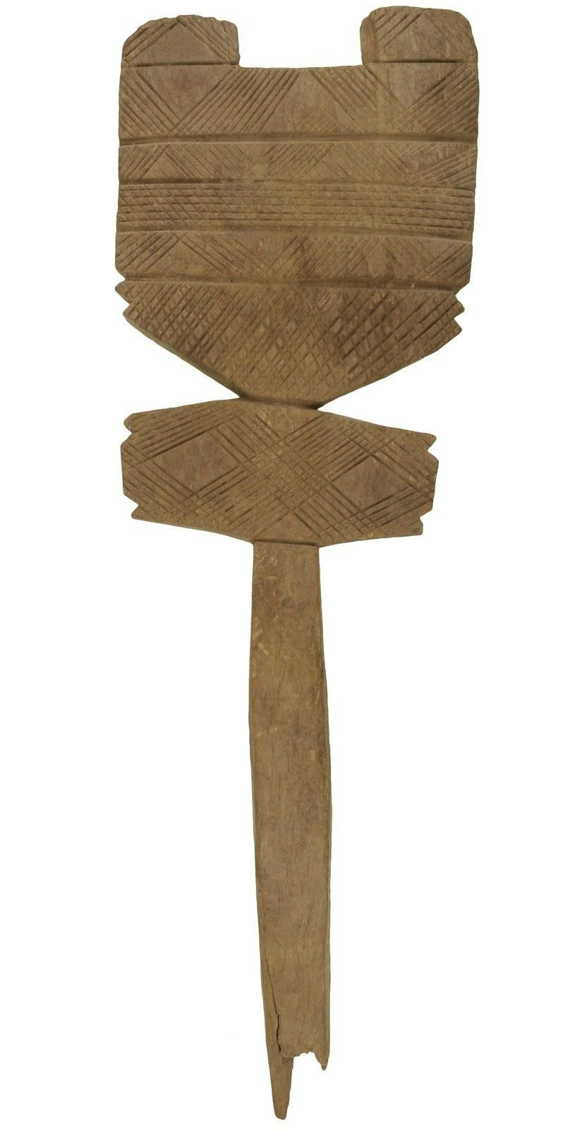 Tuareg Tent Posts – Hand‑Carved Wooden Pole 57 cm (22½″)