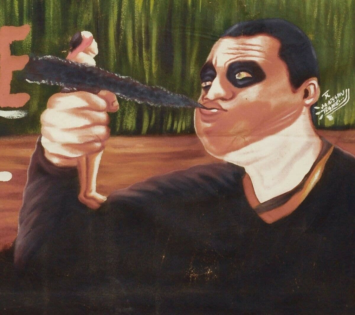 Prince Of My Heart Movie Poster - Hand-Painted Art From Ghana - close-up