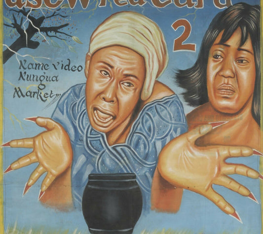 Asew Red Card 2 Movie Poster - Authentic Ghanaian Hand-Painted Art - alternate view