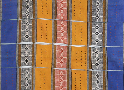 Old African Djerma Niger Handwoven Blanket Tuareg Sahara Tent Hanging Cloth - zoomed-in detail