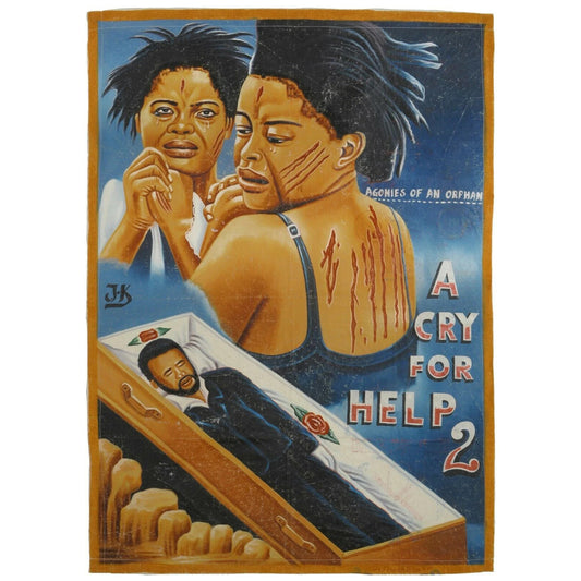 A Cry For Help 2 Movie Poster - Hand-Painted African Art