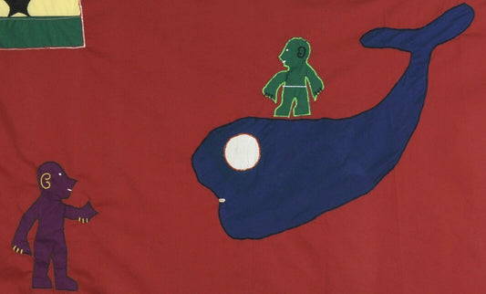 Asafo Flag Fante Fanti Frankaa Ghana African Applique Art - alternate view