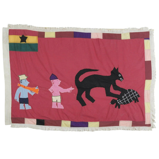Fante Asafo Flag Frankaa Fanti War Ghana African Applique Art