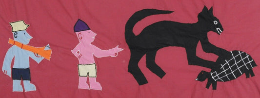 Fante Asafo Flag Frankaa Fanti War Ghana African Applique Art - alternate view